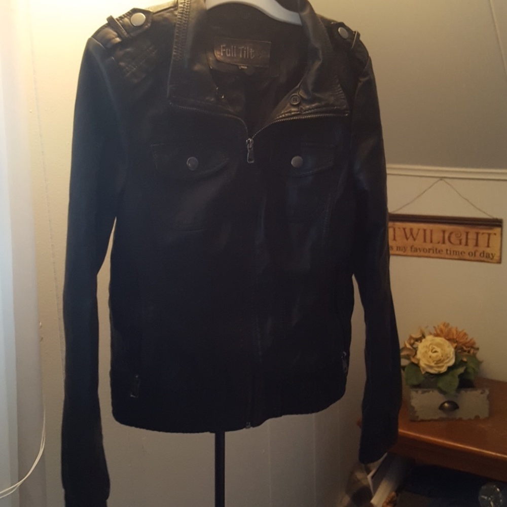Faux leather jacket